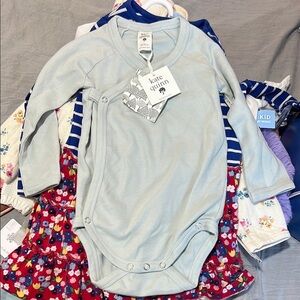 kate quinn Light green Long Sleeve Onesie